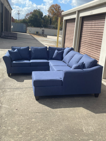 Brand New Blue U-Shaped Sectional 🛋️