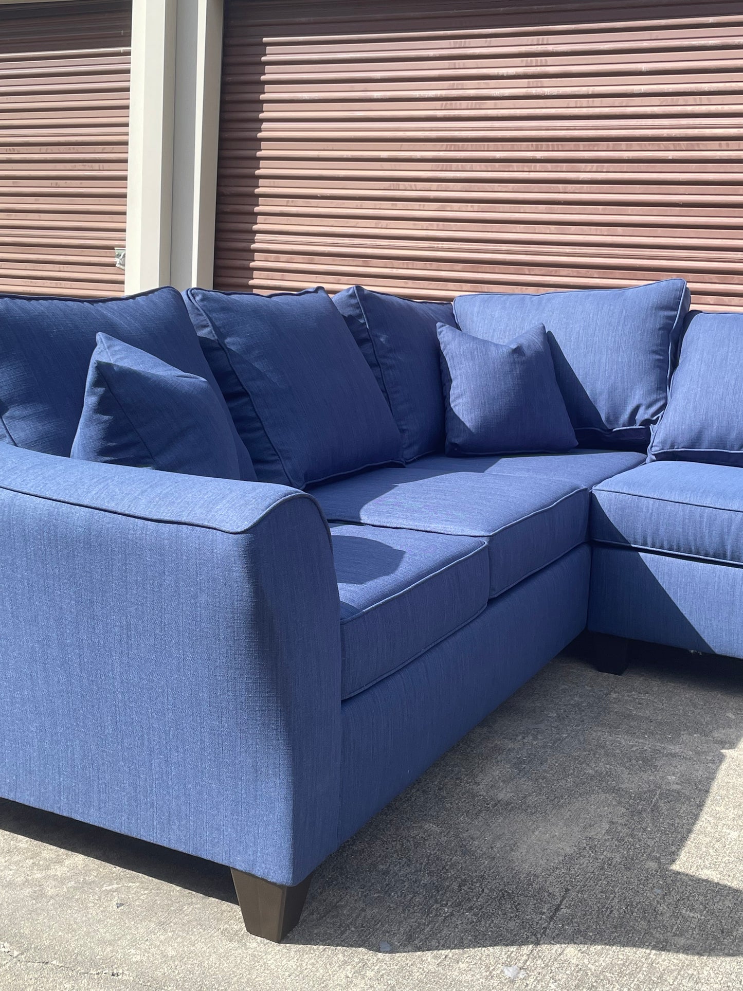 Brand New Blue U-Shaped Sectional 🛋️